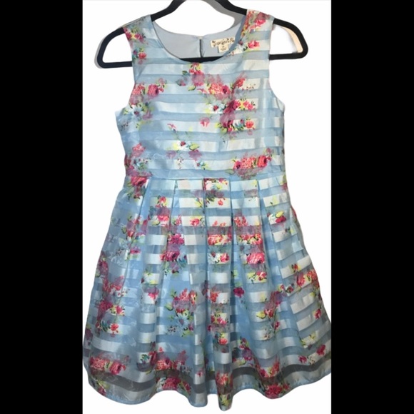 Knitworks girls 14 Easter spring floral dress - Picture 1 of 9